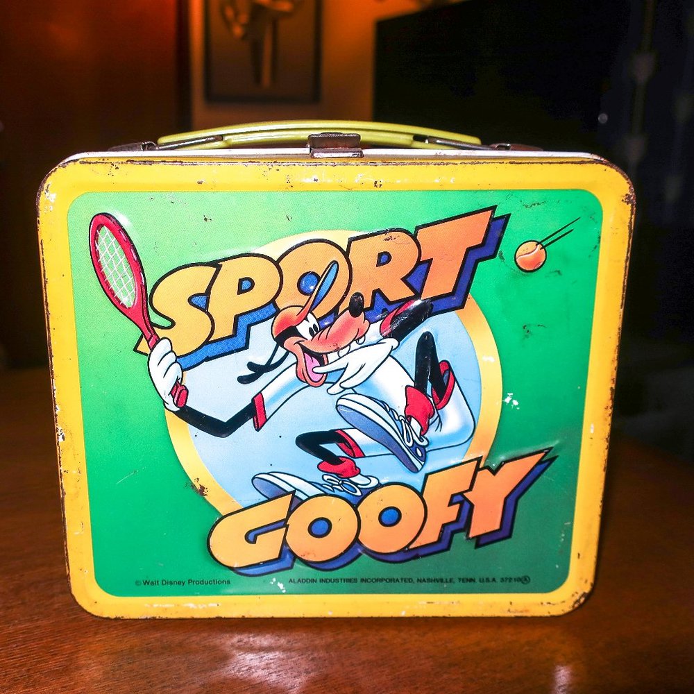Sport Goofy 1983 Metal Lunch Box Vintage
